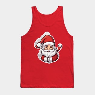 Christmas 2024 Santa Claus Design Tank Top